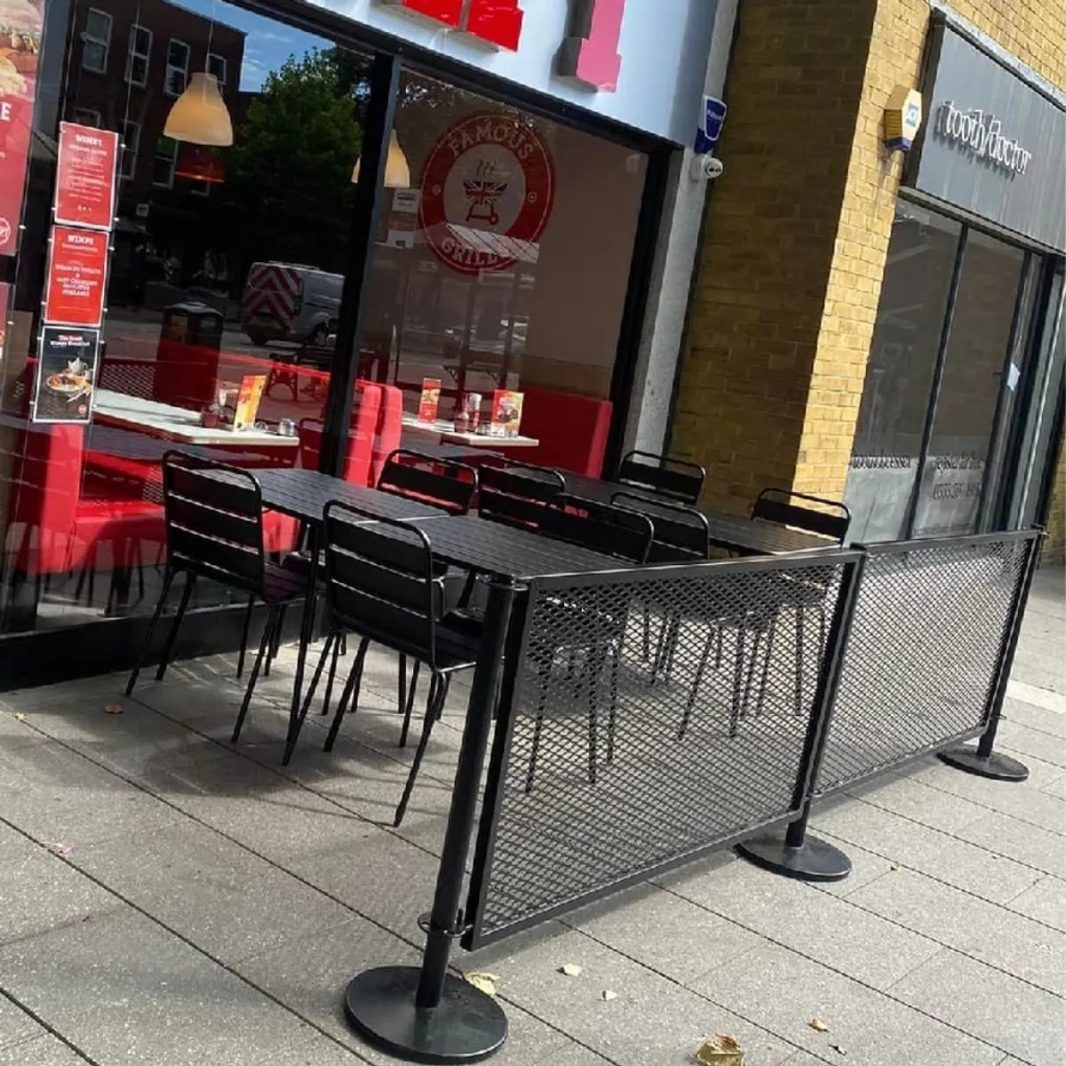Mesh panel barrier system | Inside Out Contracts