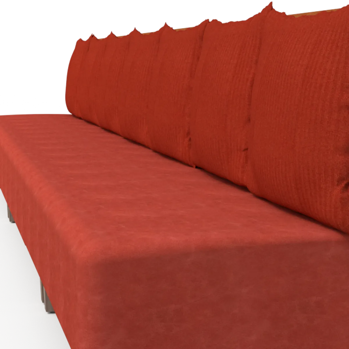 The Beech House Dining Sofa. Red