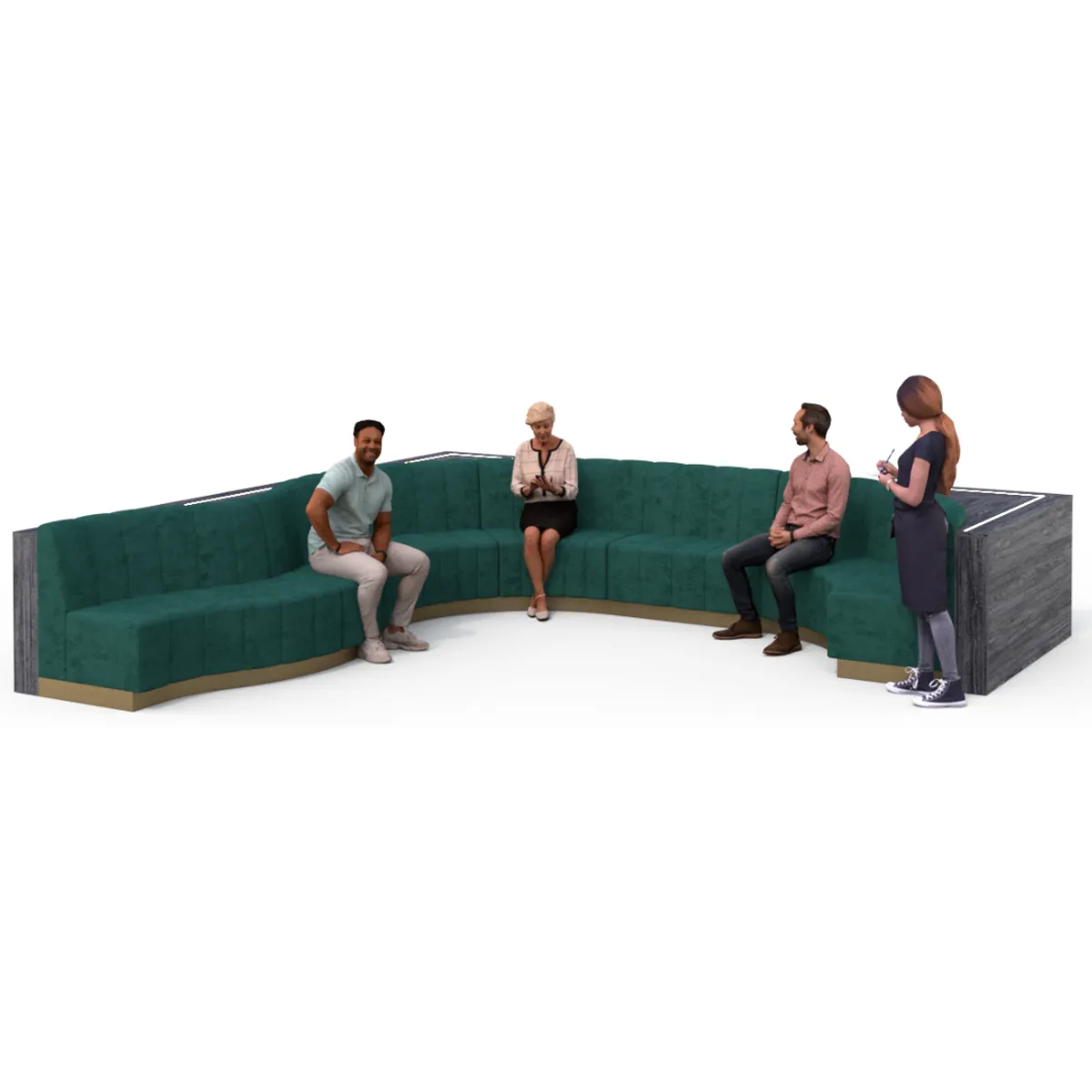 Snake Banquette Seating 10