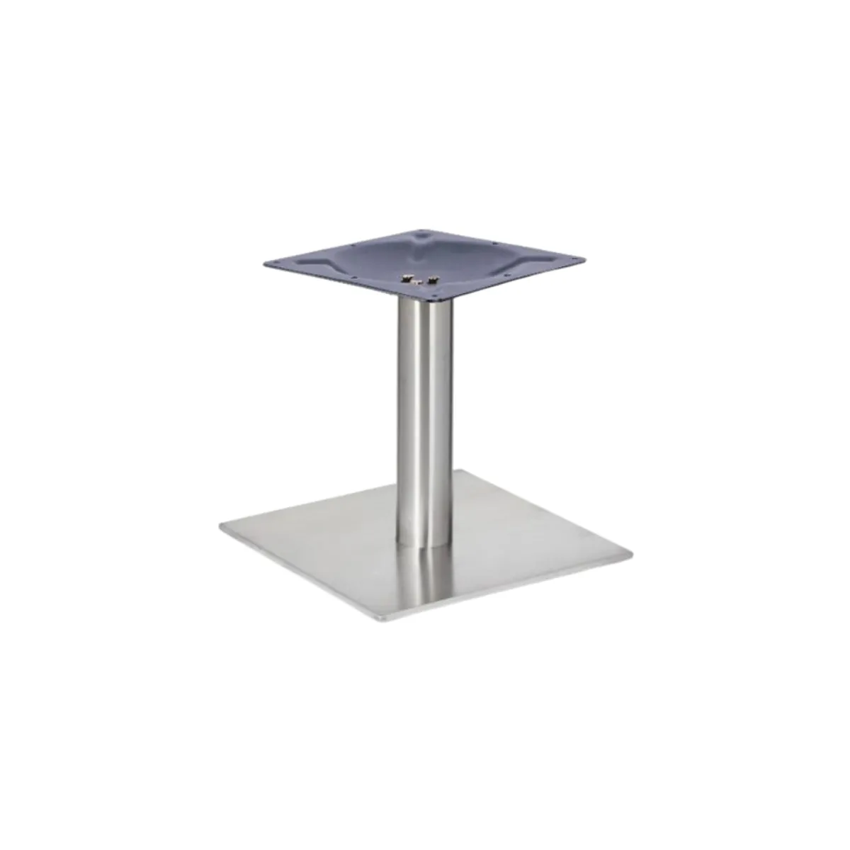 Flat square table base with round column 5
