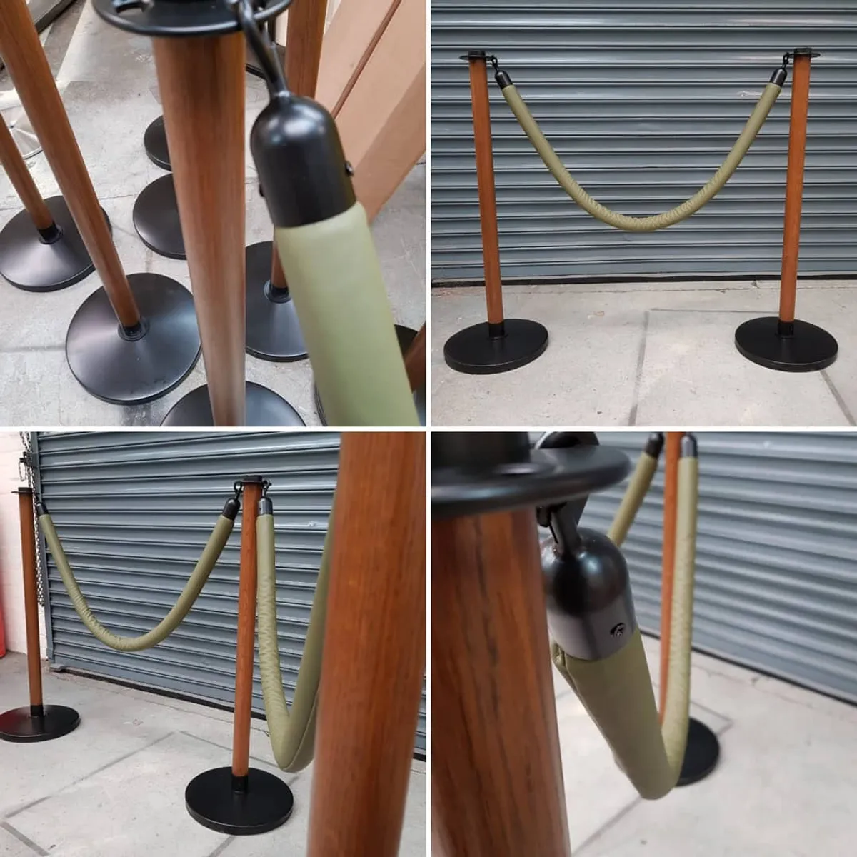 Natural Rope Barrier Post | Inside Out Contracts