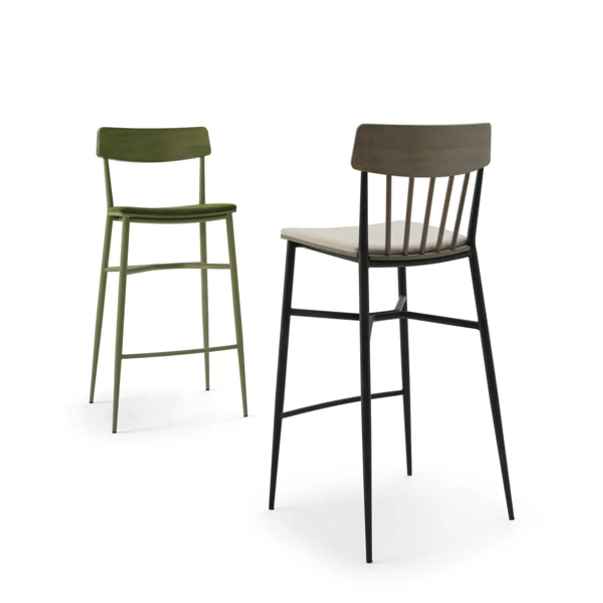 Agatha Barstool Black Frame Inside Out Contracts