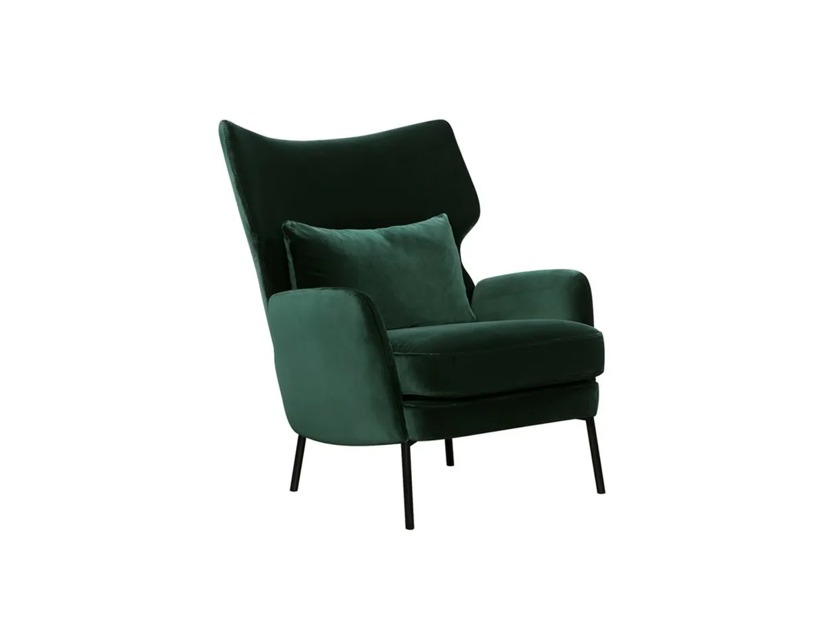 Alexa-armchair-Scandinavian-collection-Lario1402 Dark Green Black Legs 2