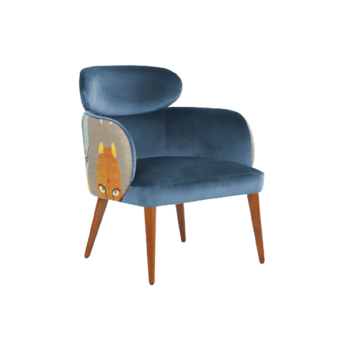 Ata wood lounge chair Thumbnail