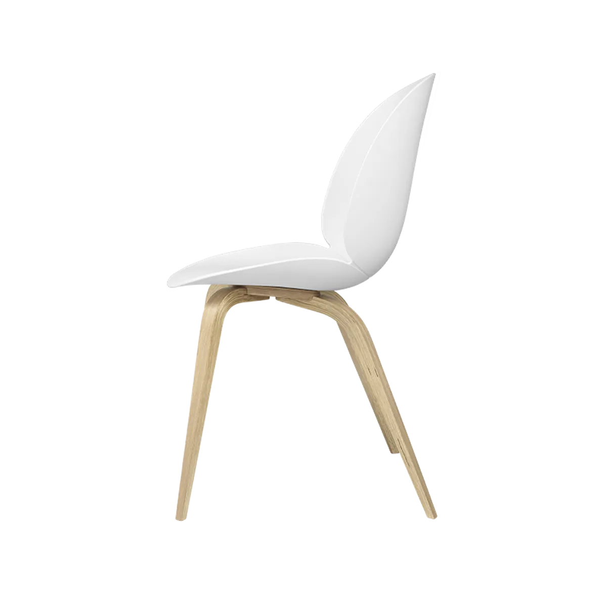Beetle Poly Wood Side Chair White Oak Side Inside Out Contracts