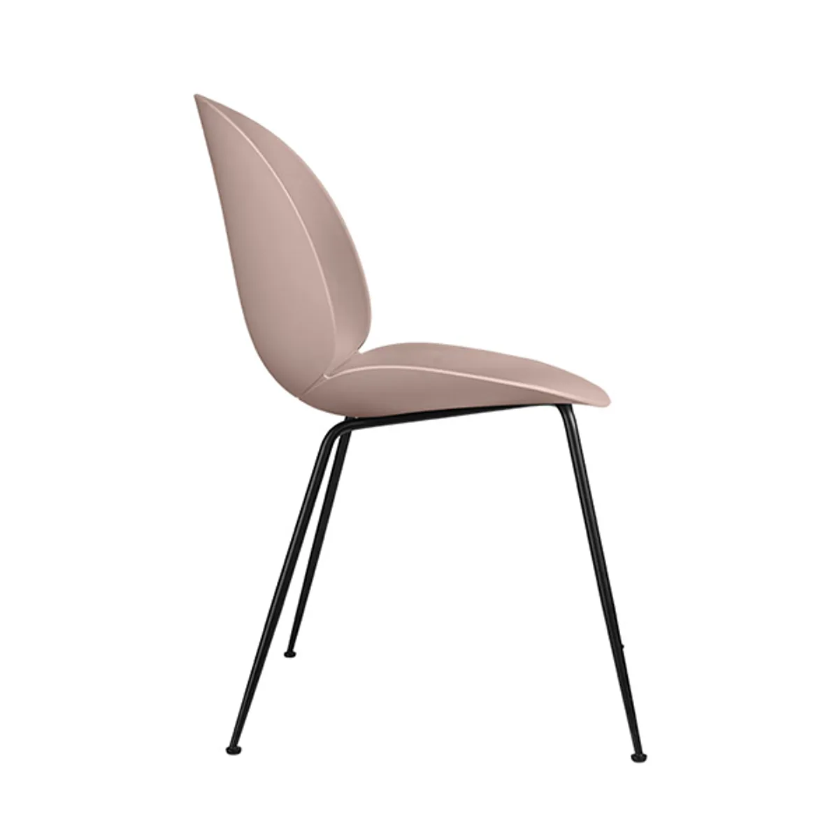 Beetle Side Chair Metal Legs Poly Seat Dustypink Inside Out Contracts Jp