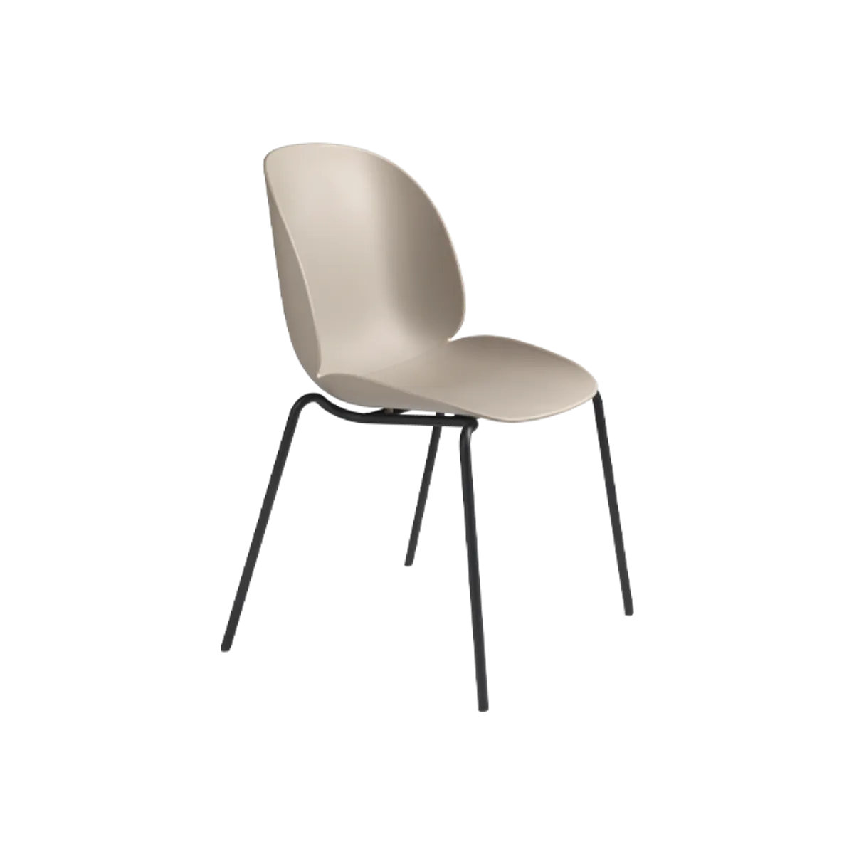 Beetle Stackable Poly Side Chair Gubi Furniture Inside Out Contracts