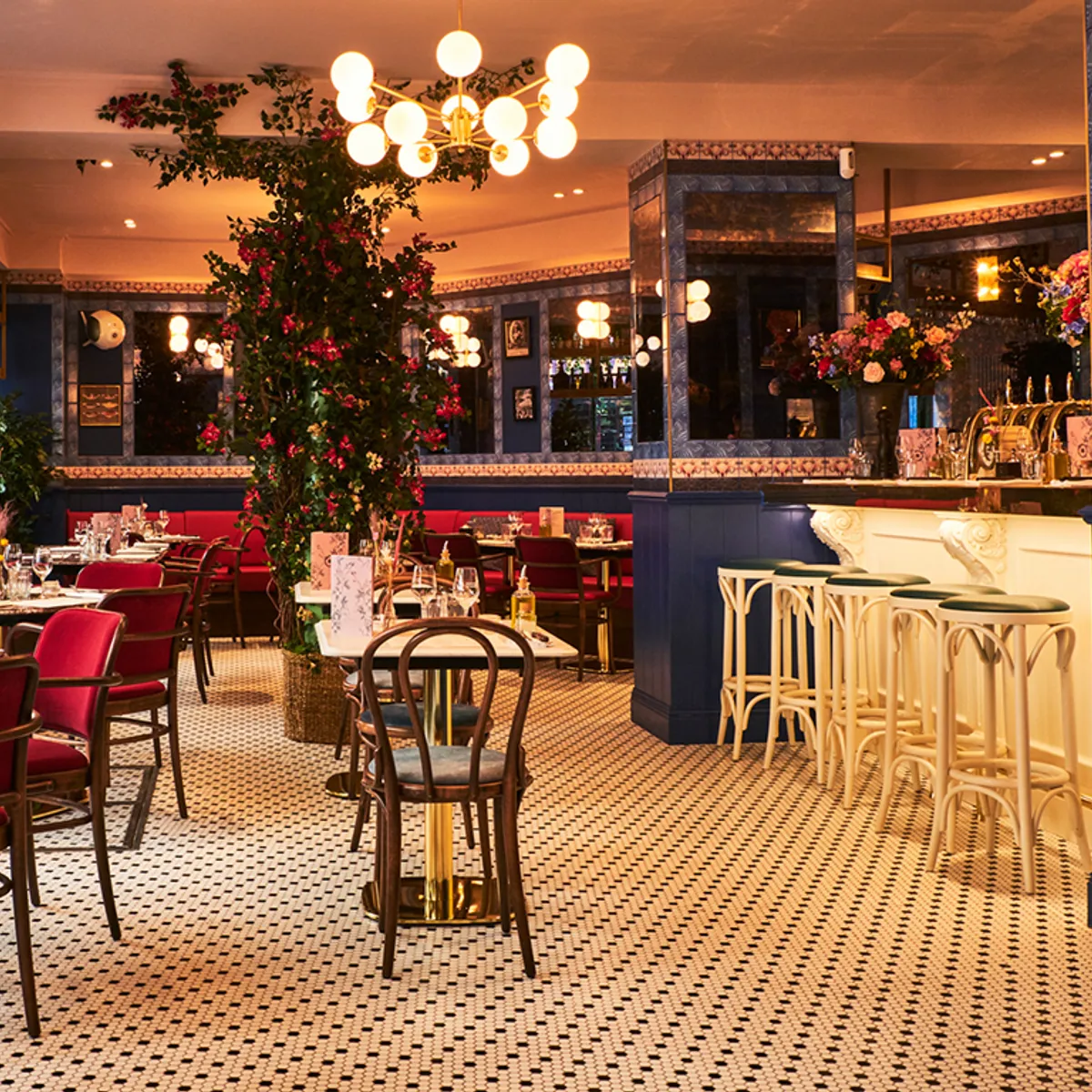Bentwood Furniture In Brasserie Bellanger Inside Out Contracts
