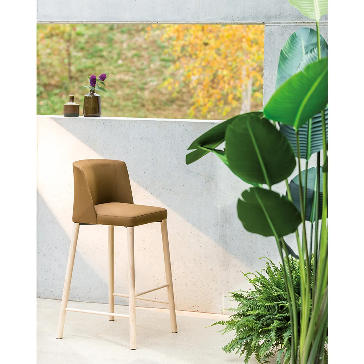 Bonaparte Upholstered Bar Stool Inside Out Contracts