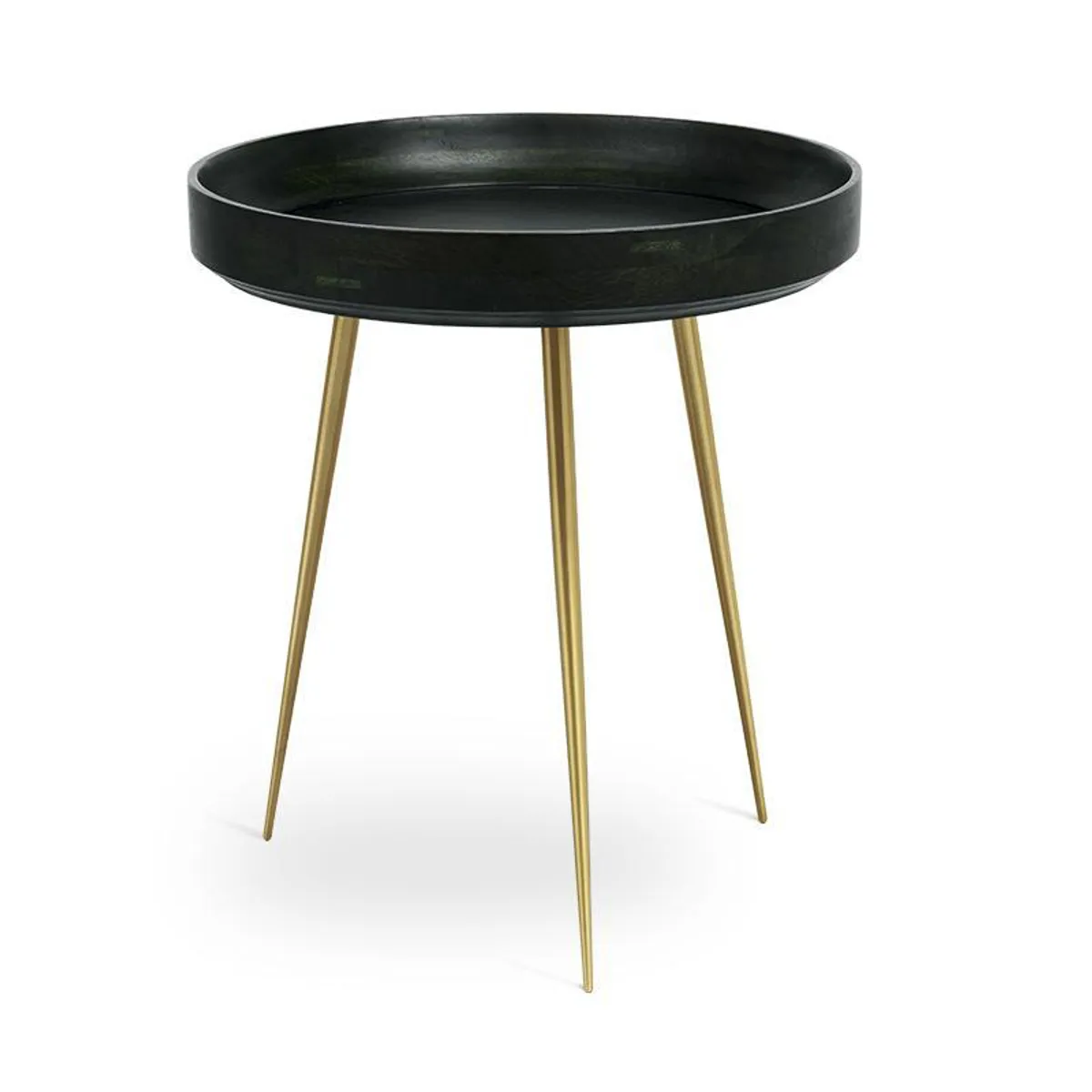 Bowl Table Brass And Green Contract Suitable Side Table For Cafe Hotel And Healthcare By Inside Out Contracts
