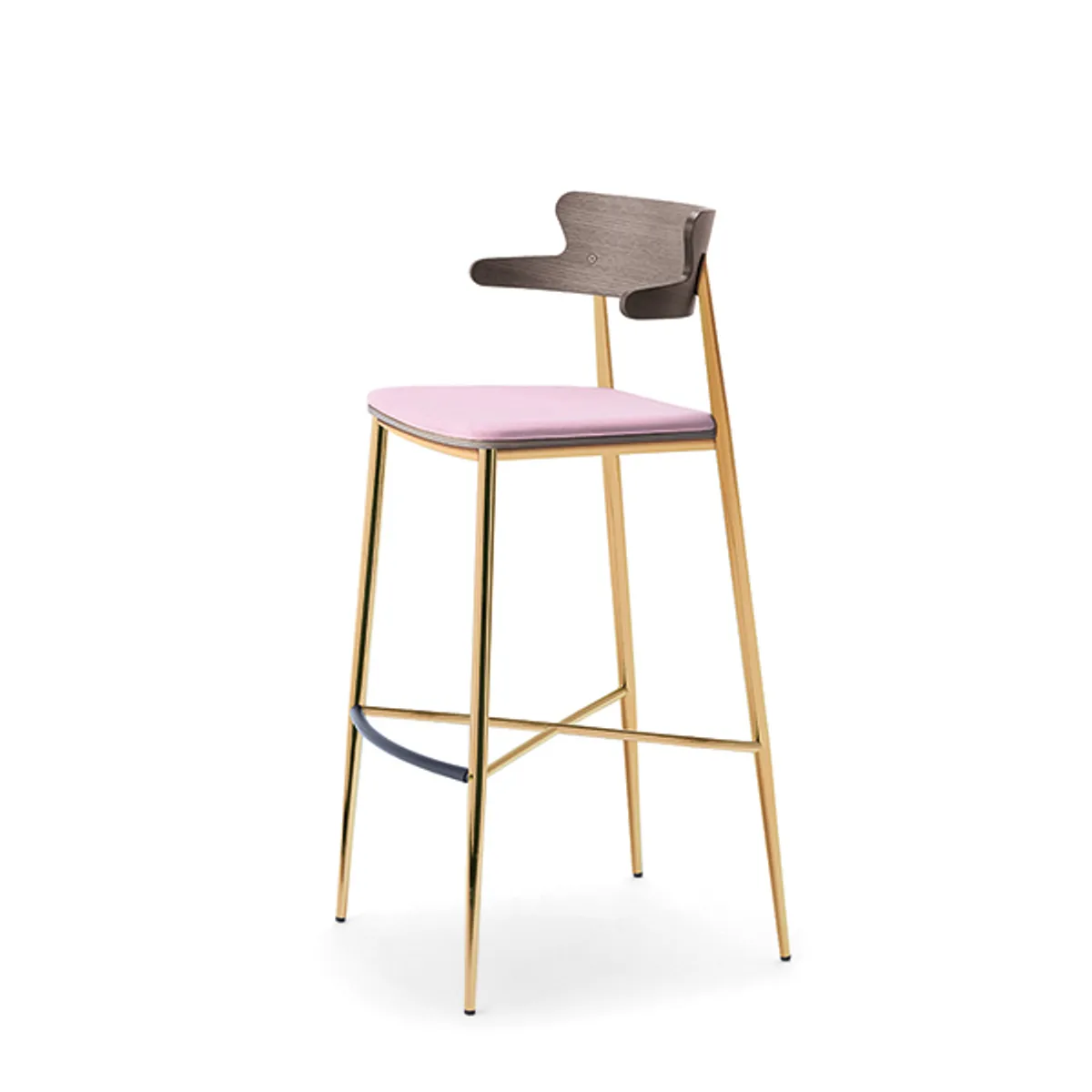 Brooklyn Bar Stool Brass Frame Inside Out Contracts