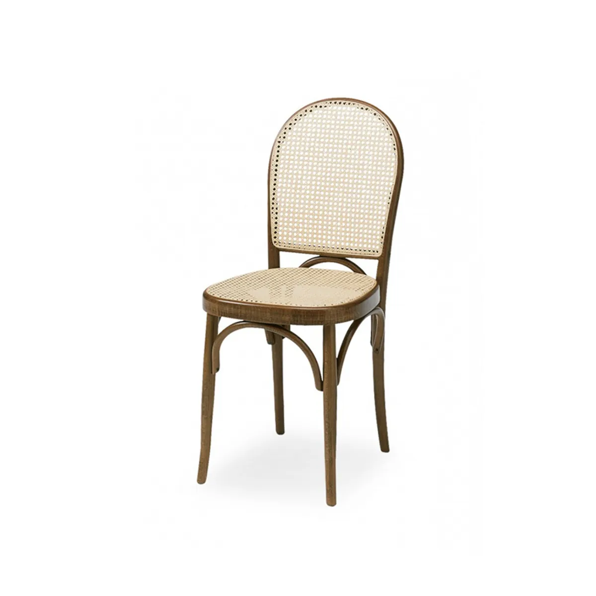 Corti Side Chair Wood And Cane For Restaurants