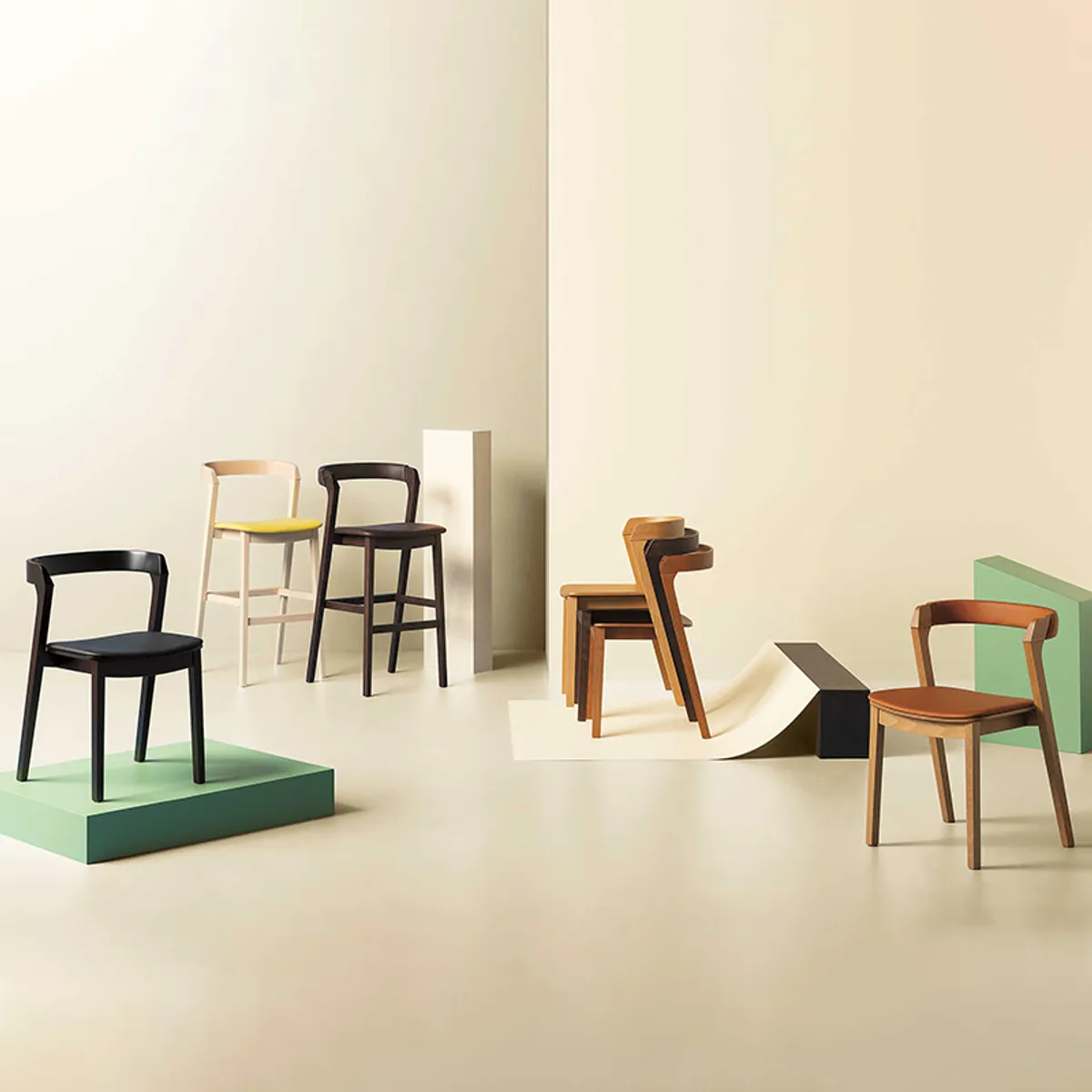 Crest Collection Stackable Wooden Furniture Inside Out Contracts