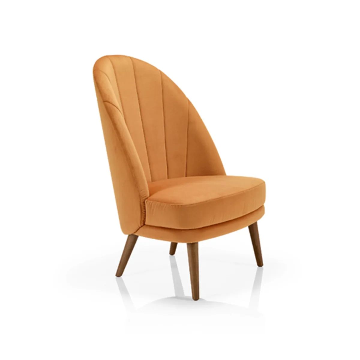 Del Rey Lounge Chair Wirh Fluted Upholstery Inside Out Contracts