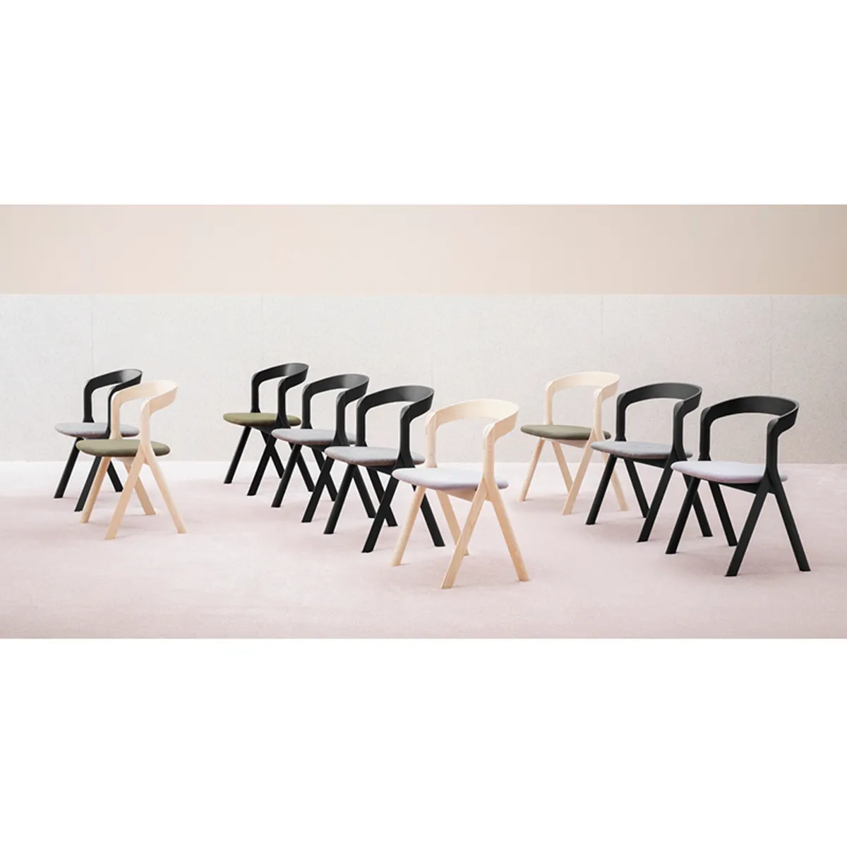 Diverge Chair Wooden Furniture For Restaurants And Educational Settings 414