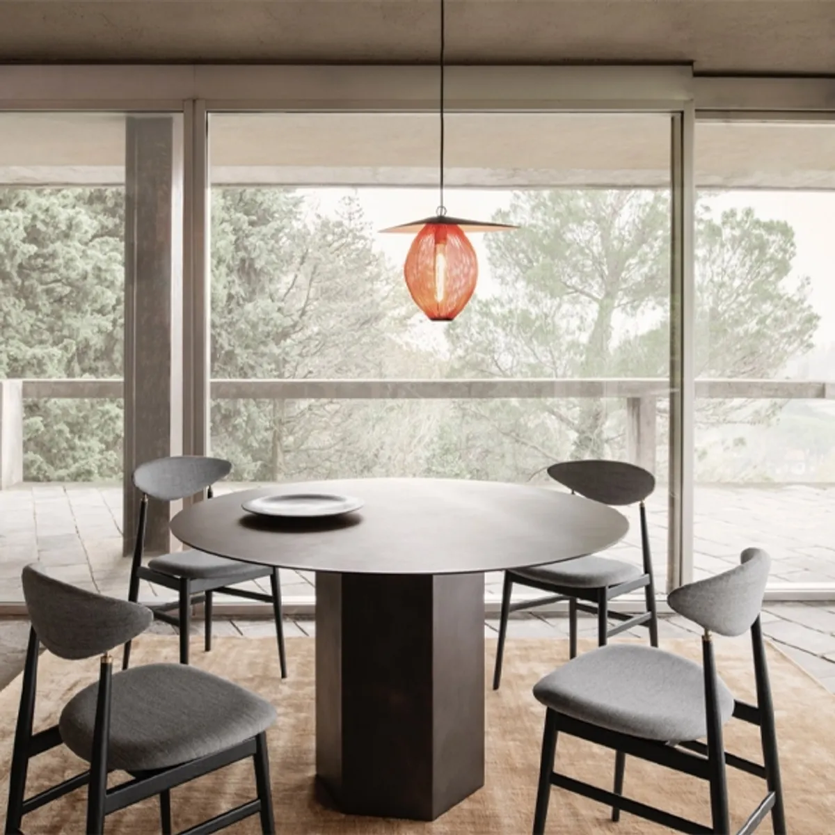 Epic metal dining table Inside Out Contracts2
