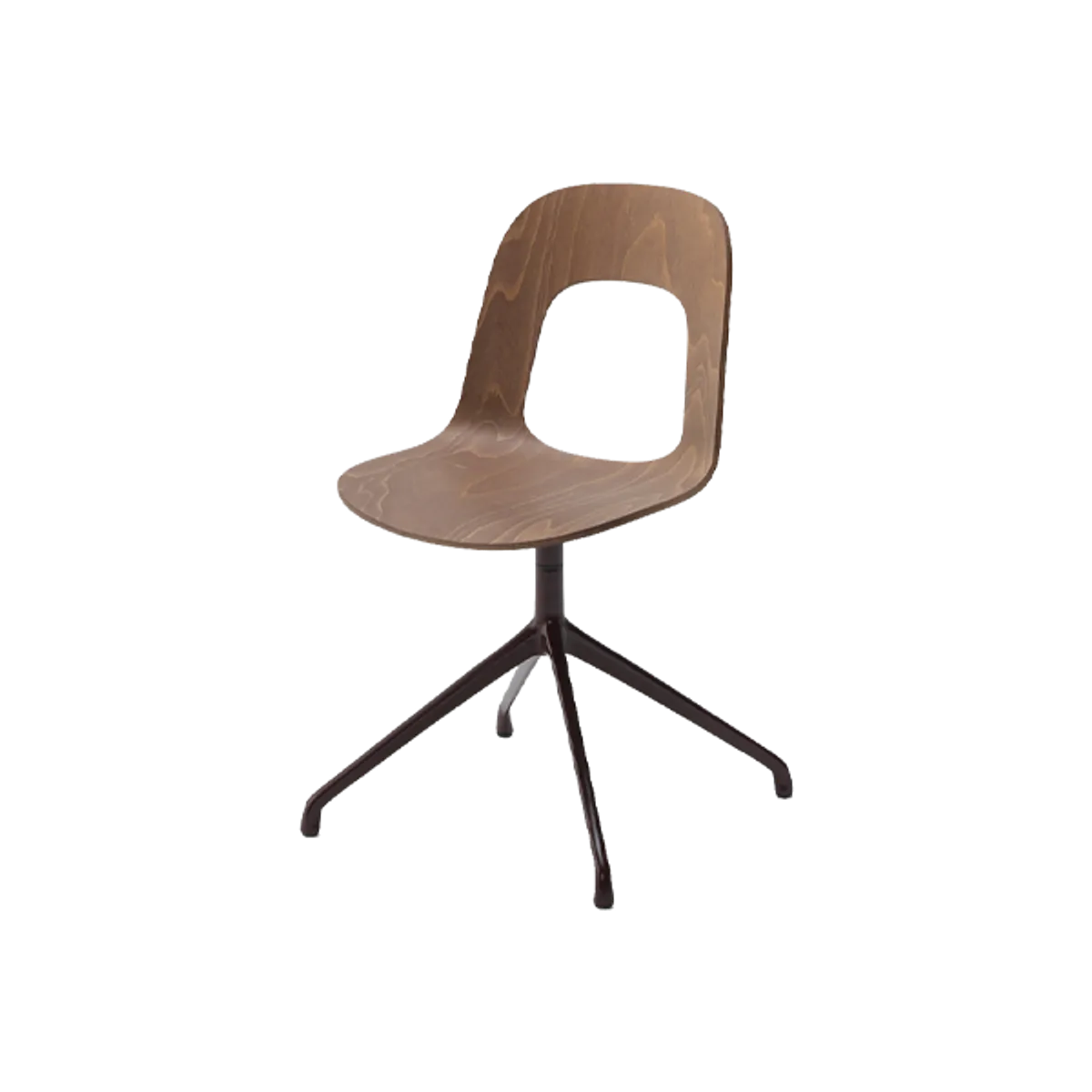 Gwen wood swivel chair Inside Out Contracts