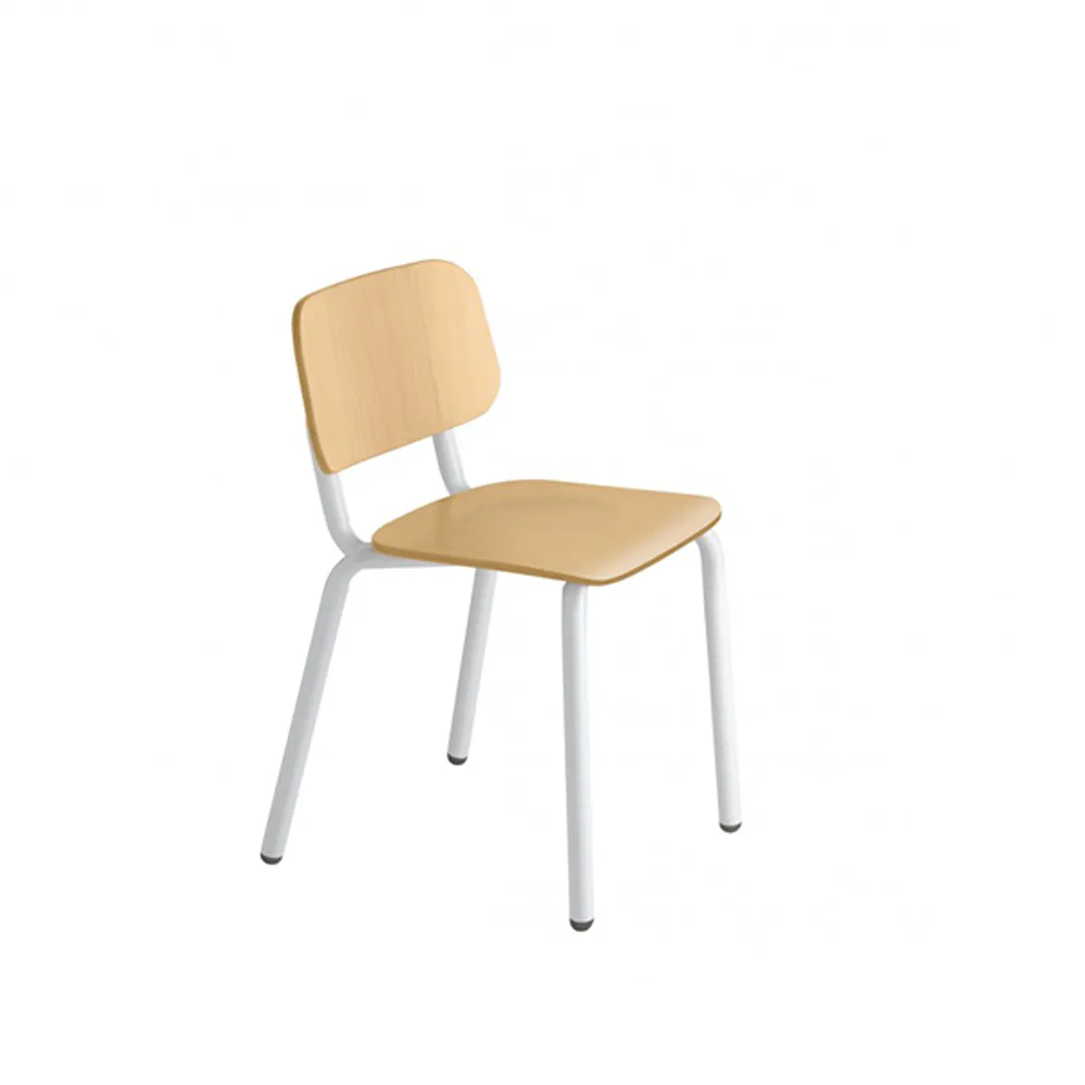 Hull Side Chair Metal Frame Chair In White