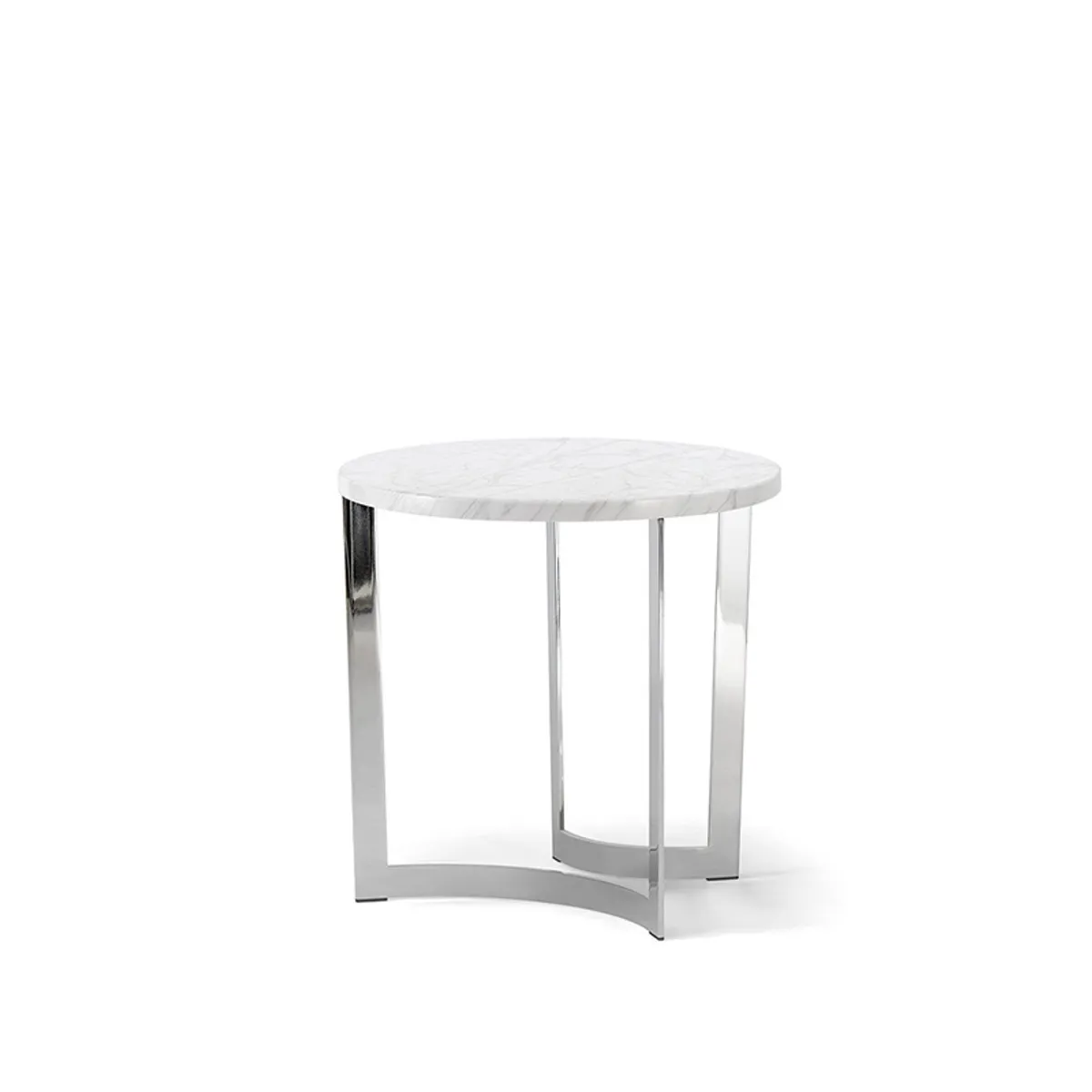 Hyde Side Table With White Marble Top And Metal Base Insideoutcontracts