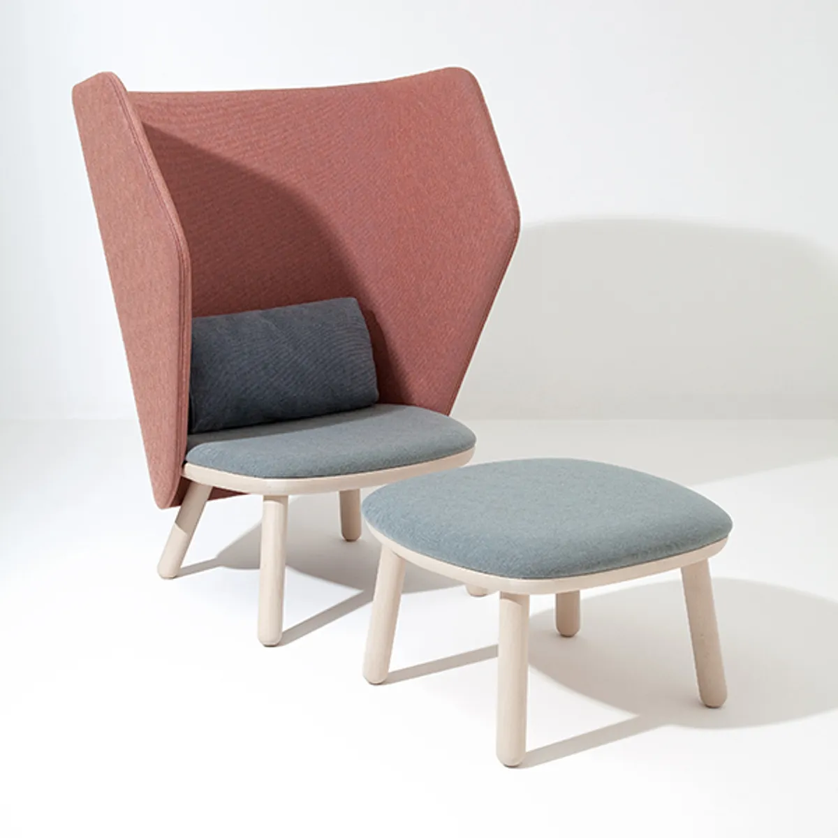 Ikkoku Lounge Chair And Footstool Private Pod Chair Inside Out Contracts