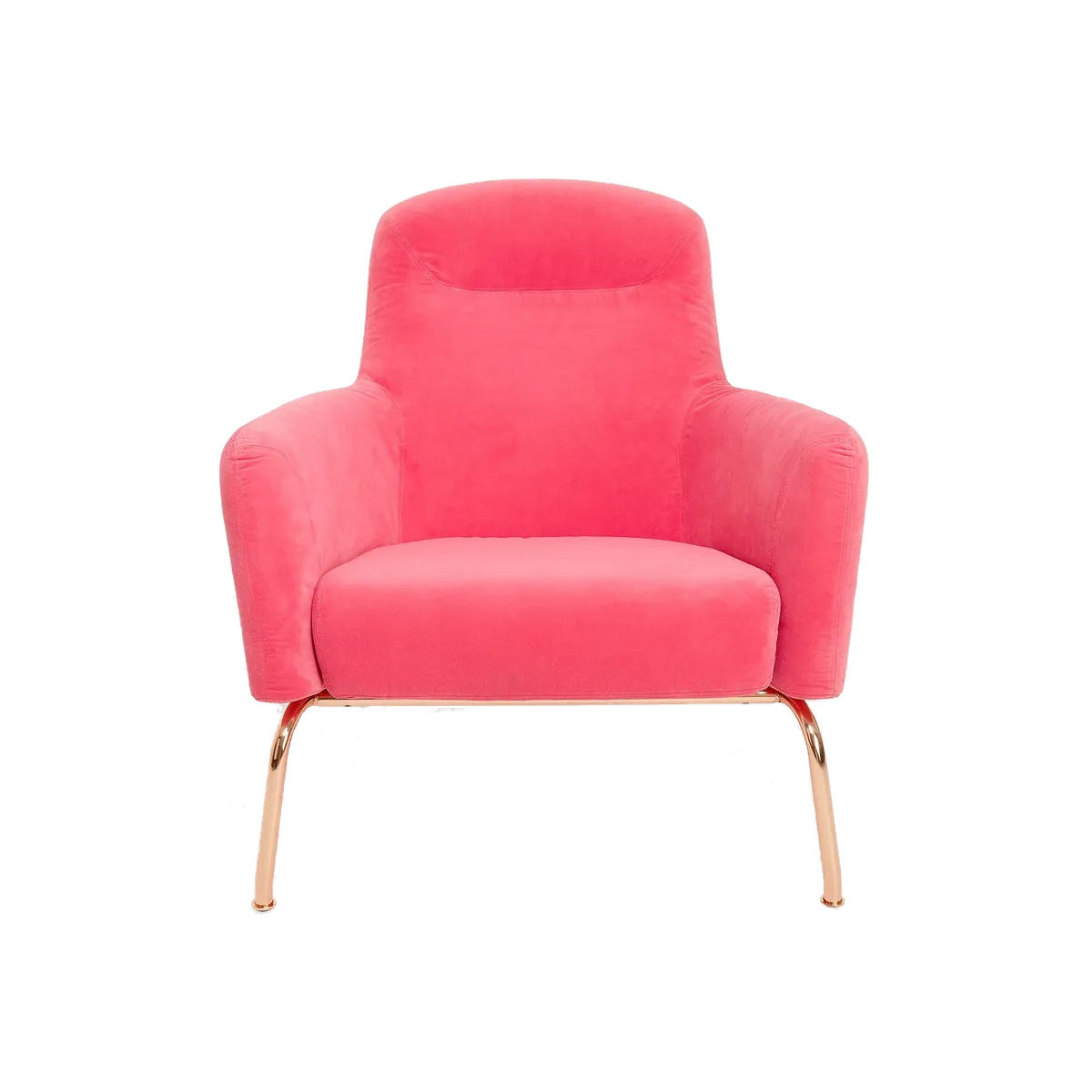 Inside Out Contracts Tonic Lowlounge Chair Copper Base Pink