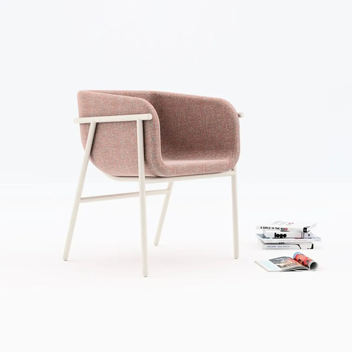 Kame Tub Armchair With Exposed Frame 22