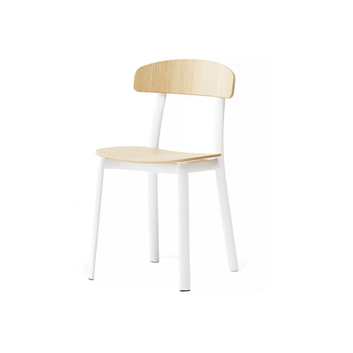 Kipling White Metal Ash Plywood Chair Inside Out Contracts