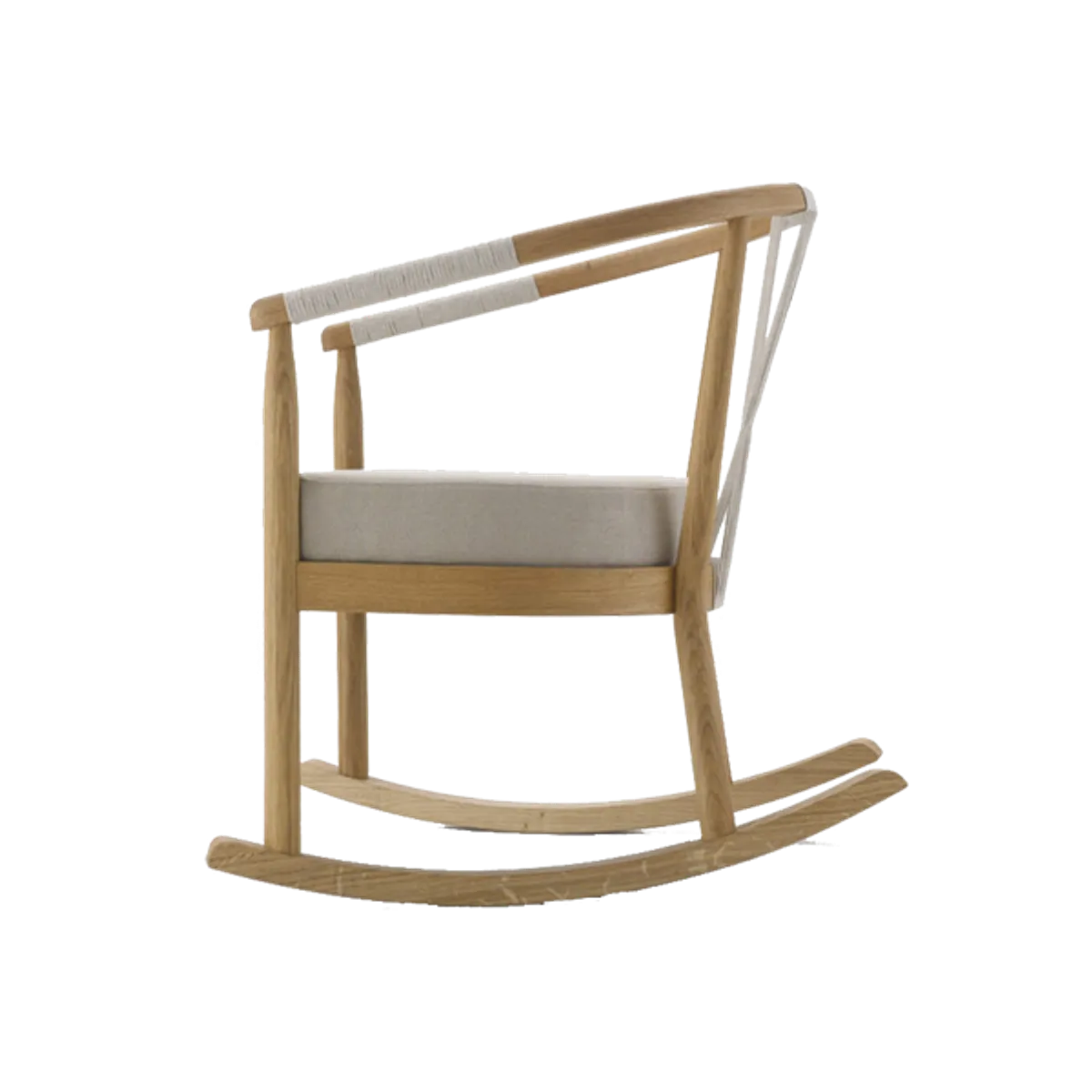 Krish rocking chair made with hemp Inside Out Contracts1