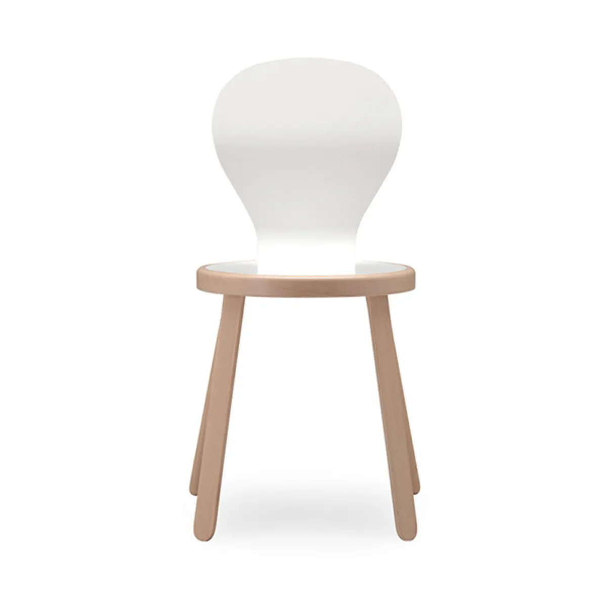 Lola Side Chair White Natural Inside Out Contracts