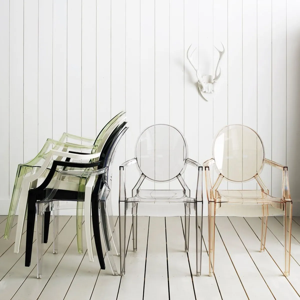 Louis Ghost Collection Chairs Transparent