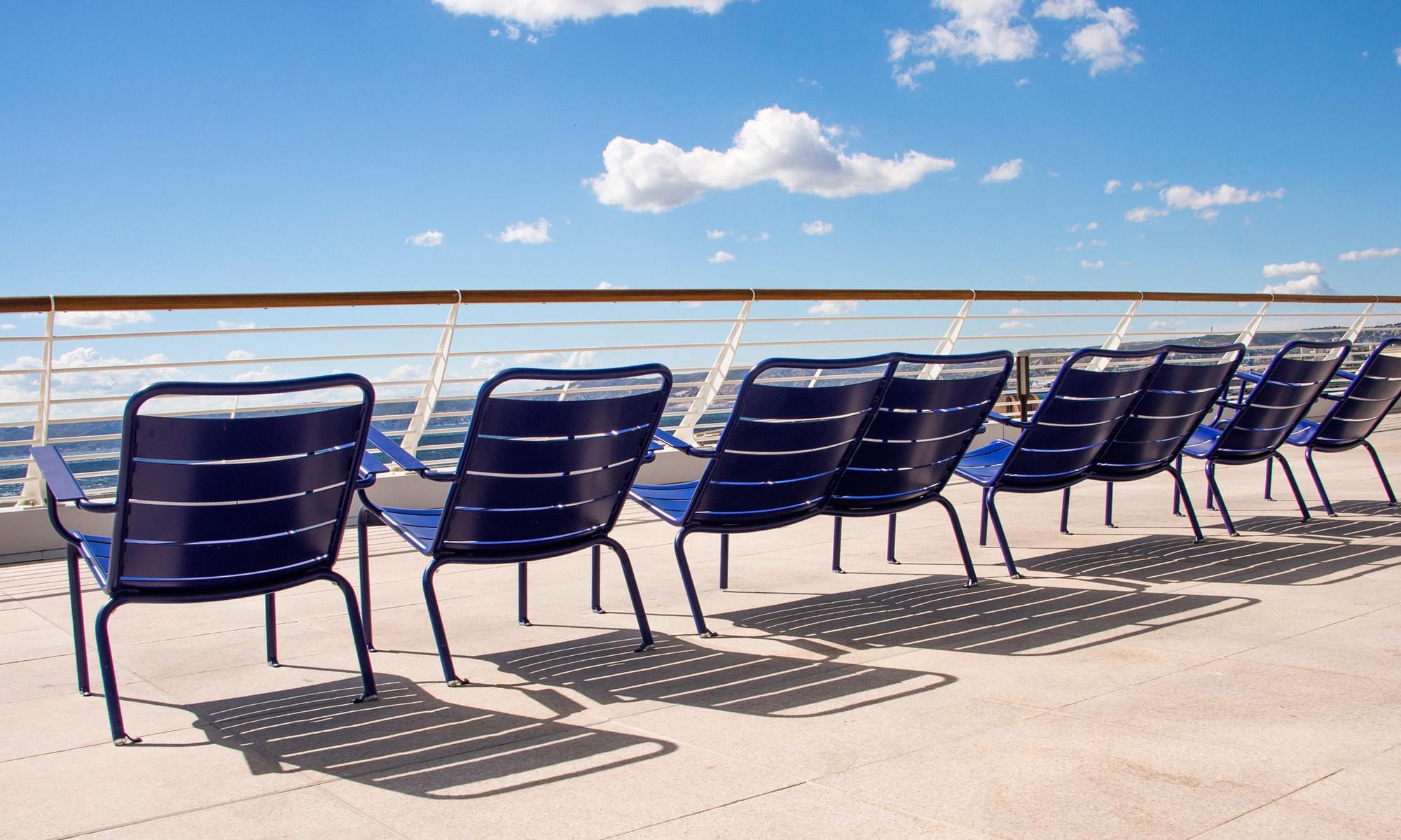 Luxembourg lounger Cruise Ship Sun Deck Furniture