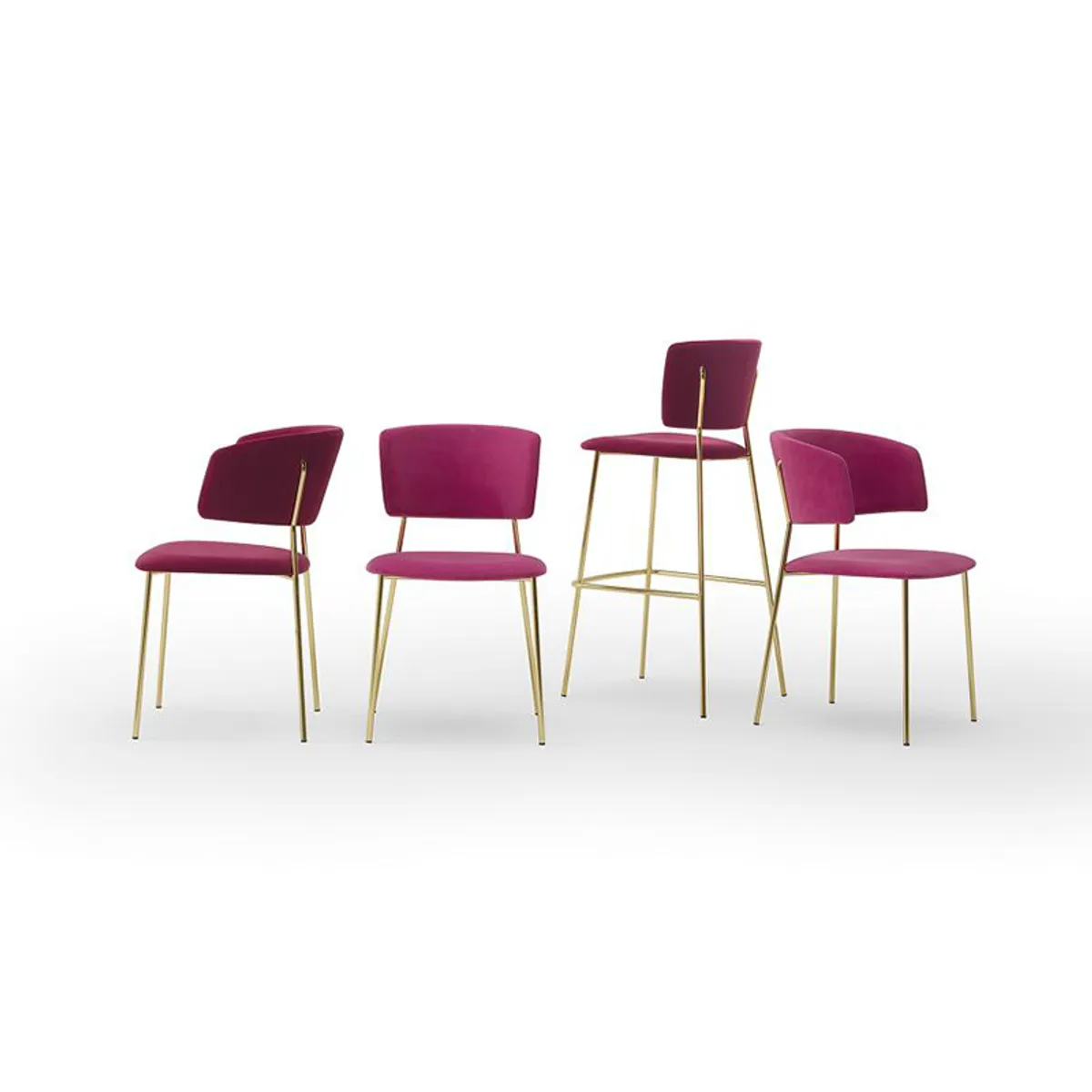 Macaron Metal Chair Collection Hotel And Restaurant Furniture With Steel Frame