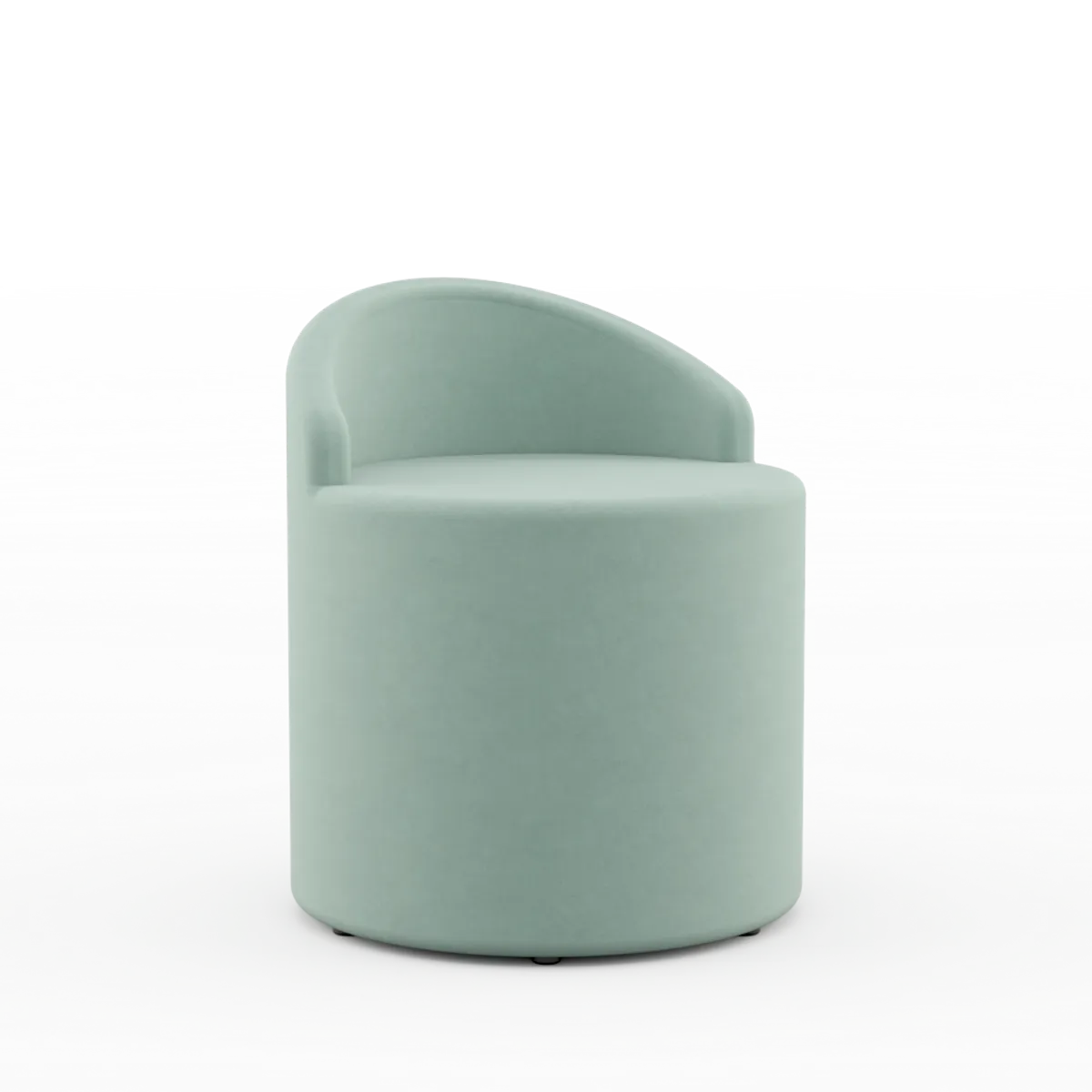 Marshmallow Stool With Back Without Seat Pad View 1 By Inside Out Contracts