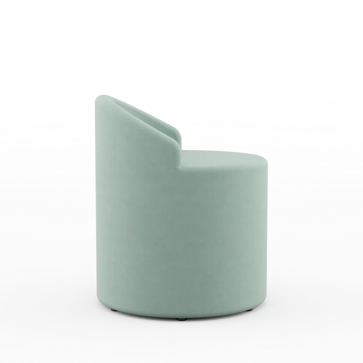 Marshmallow Stool With Back Without Seat Pad View 3 By Inside Out Contracts