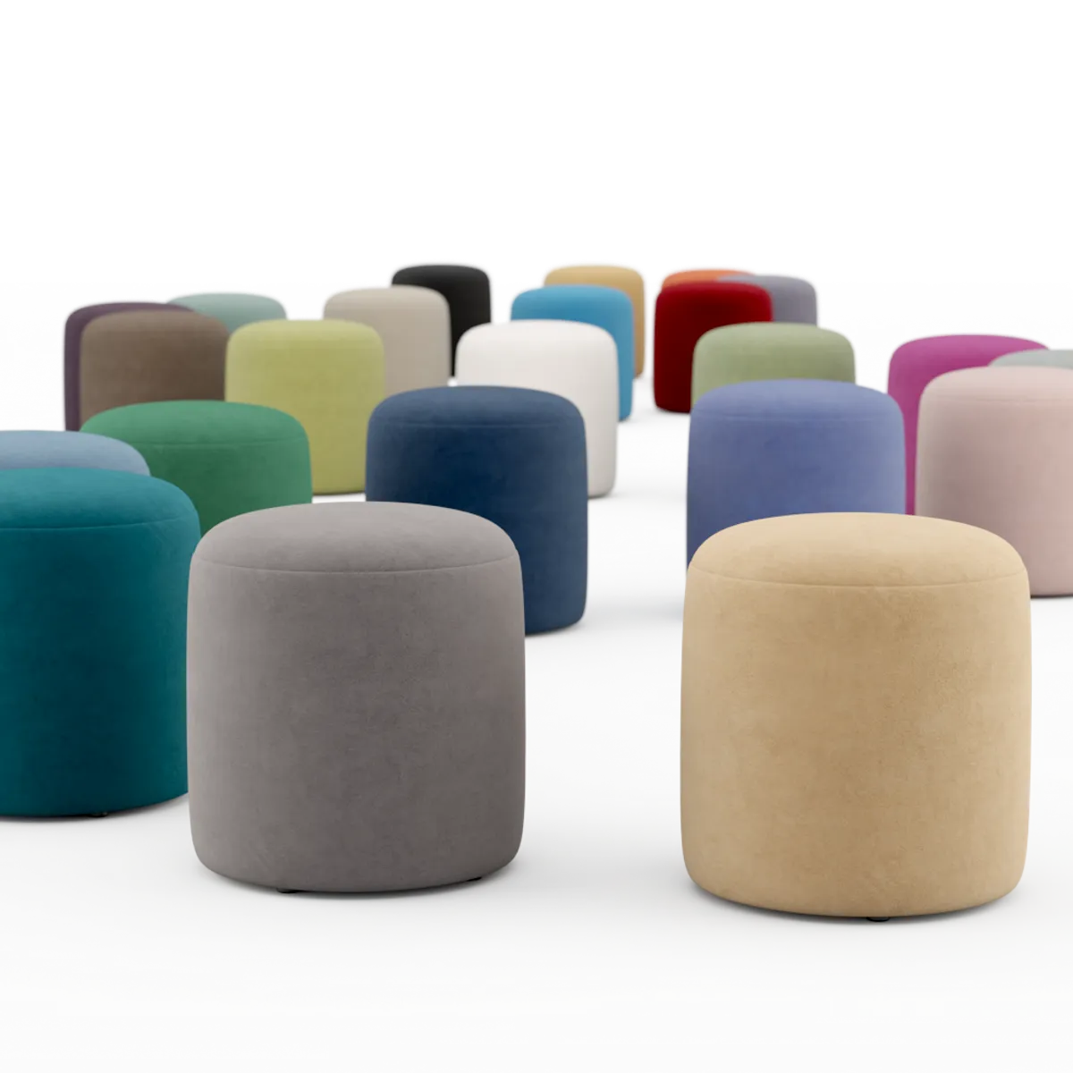 Marshmallow Stool Collection Original Size Inside Out Contracts