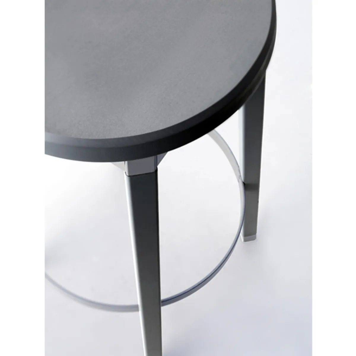 Milk Stool Black Chrome Footring Inside Out Contracts