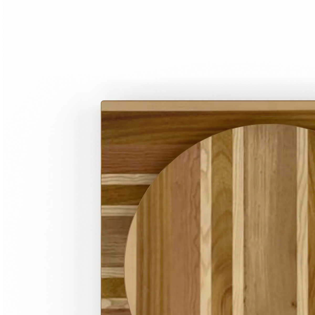 Mixed Wood Table Top Inside Iroko Cherry Ash Oak And Beech Strips