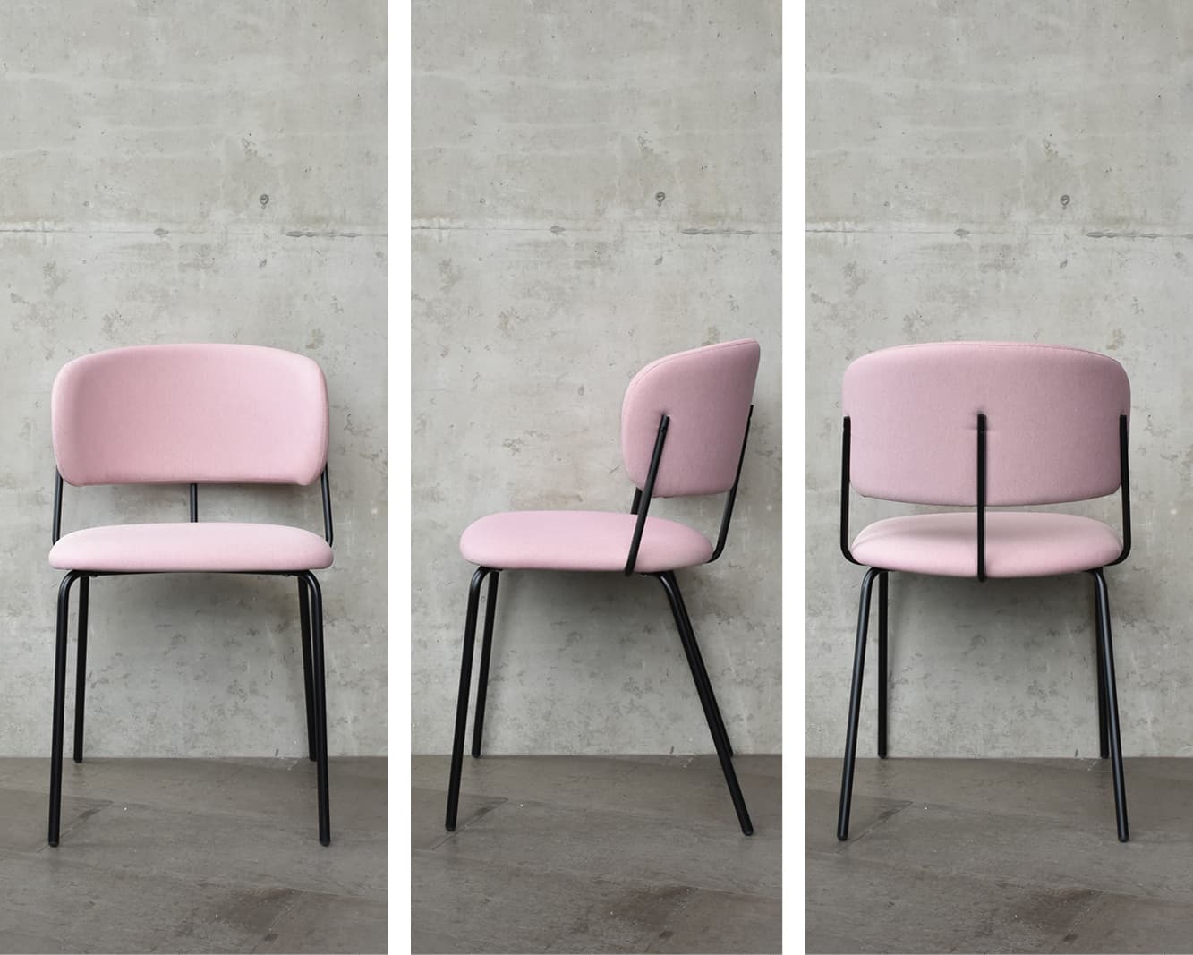 Musta side chair - New metal framed furniture as seen at the Salone del Mobile Milano April, 2019