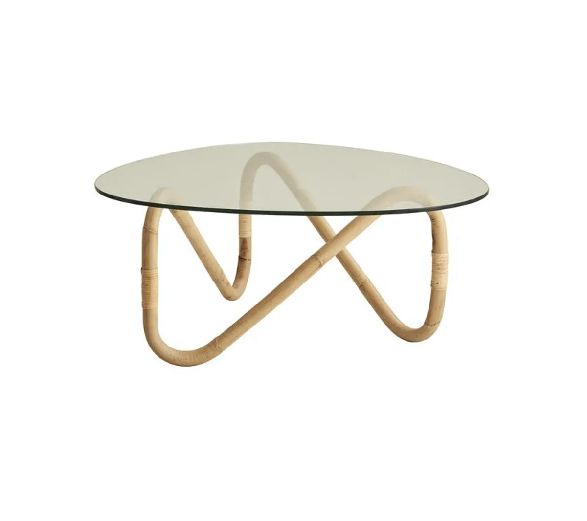 Nami Rattan Natural Glass Coffee Table Inside Out Contracts