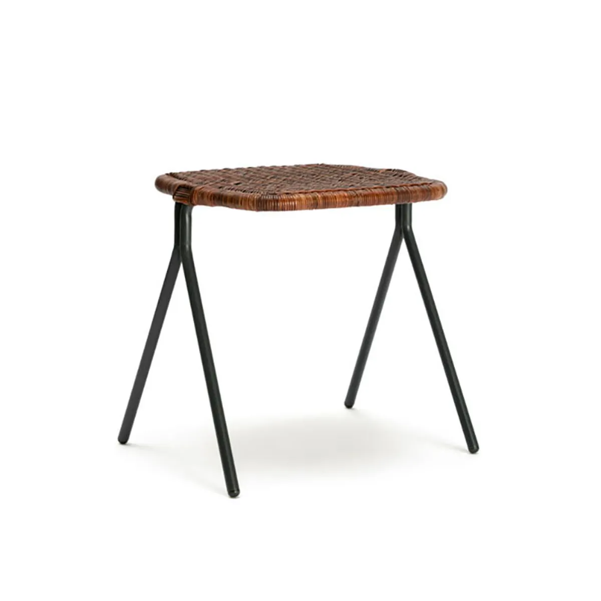 Persi Low Stool Charcoal Rust Front Angle J
