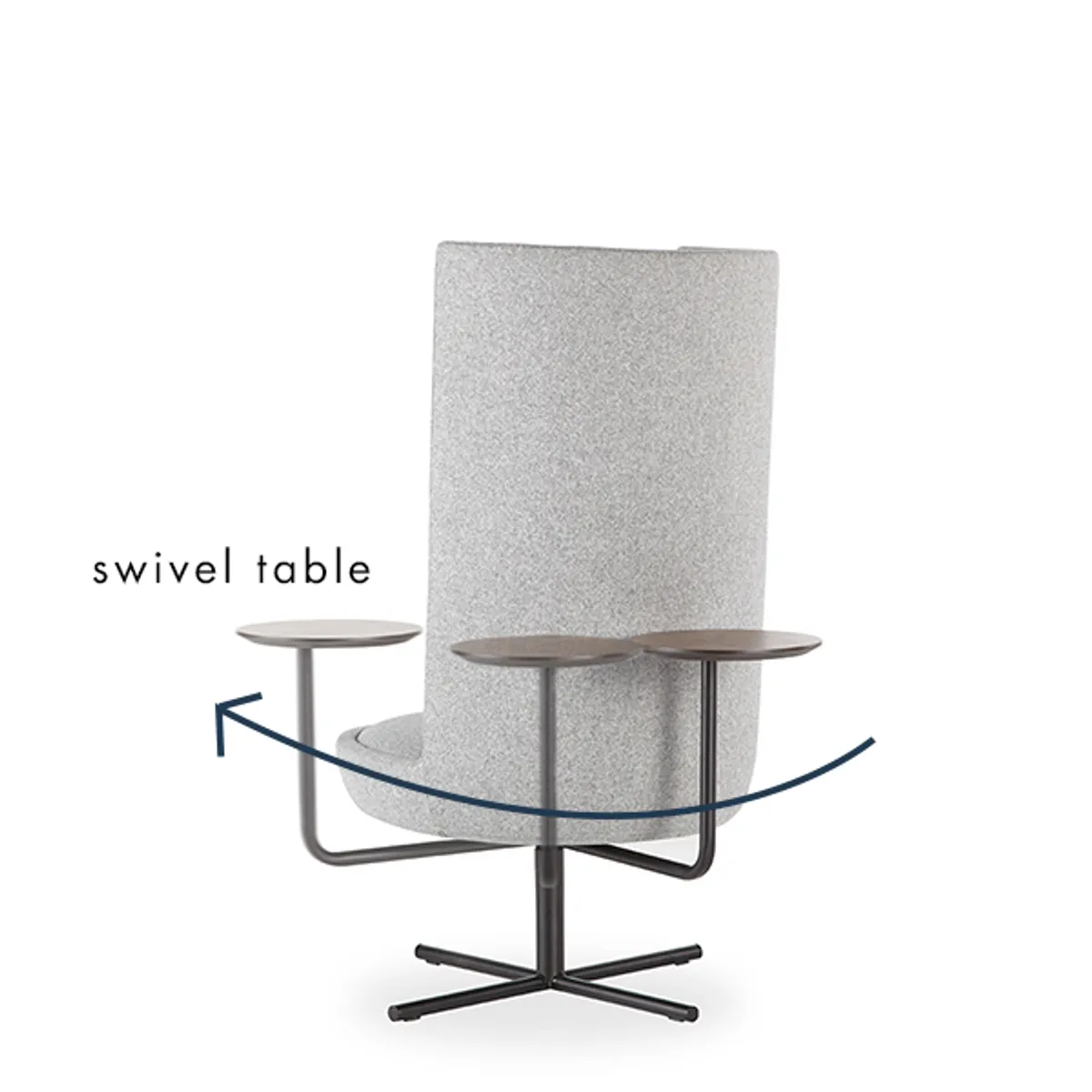 Pod Private Chair Swivel Side Table Inside Out Contracts