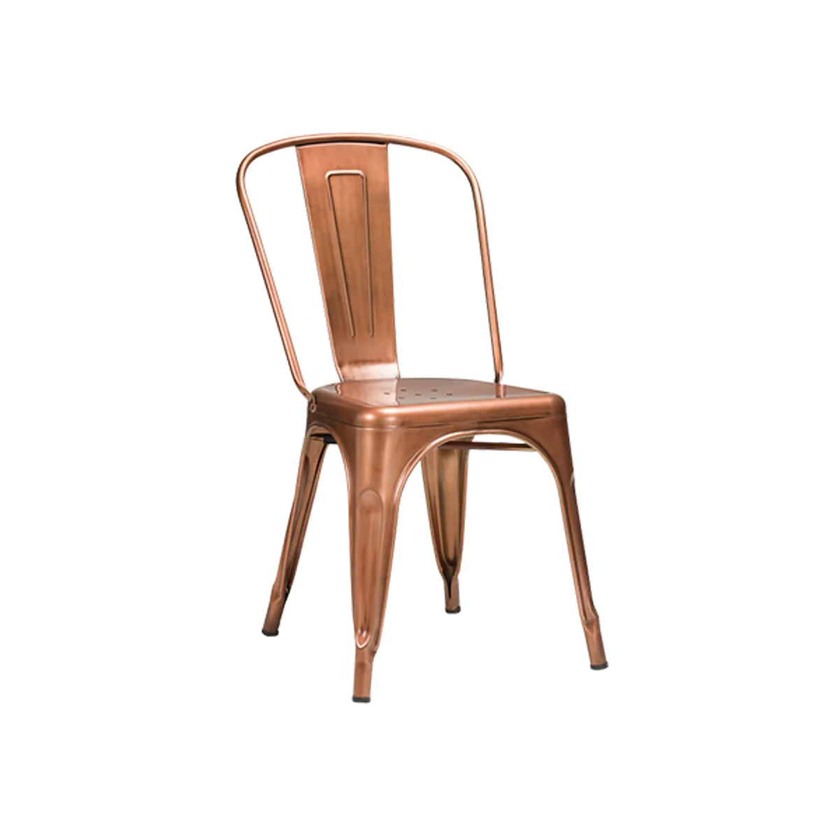 Web Industrial Copper Side Chair Gf