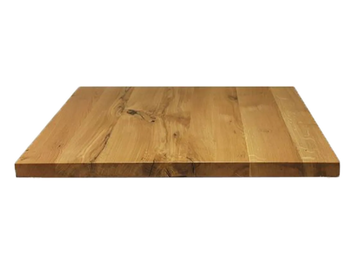 Web Table Tops Solid Wood Character Oak Square