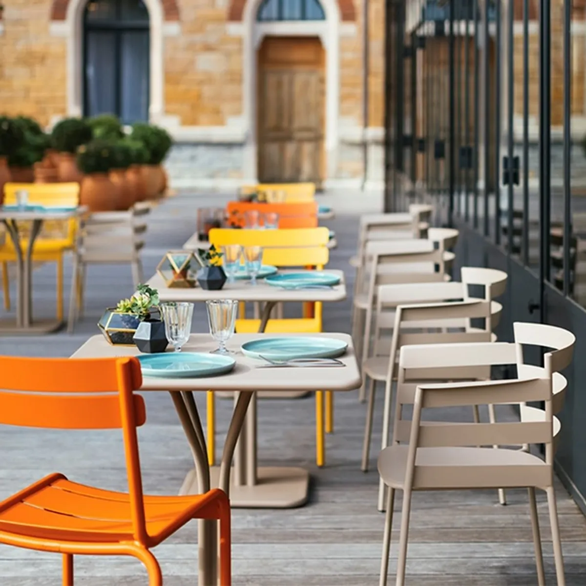 Rythmic Dining Chair Outdoor Terrace