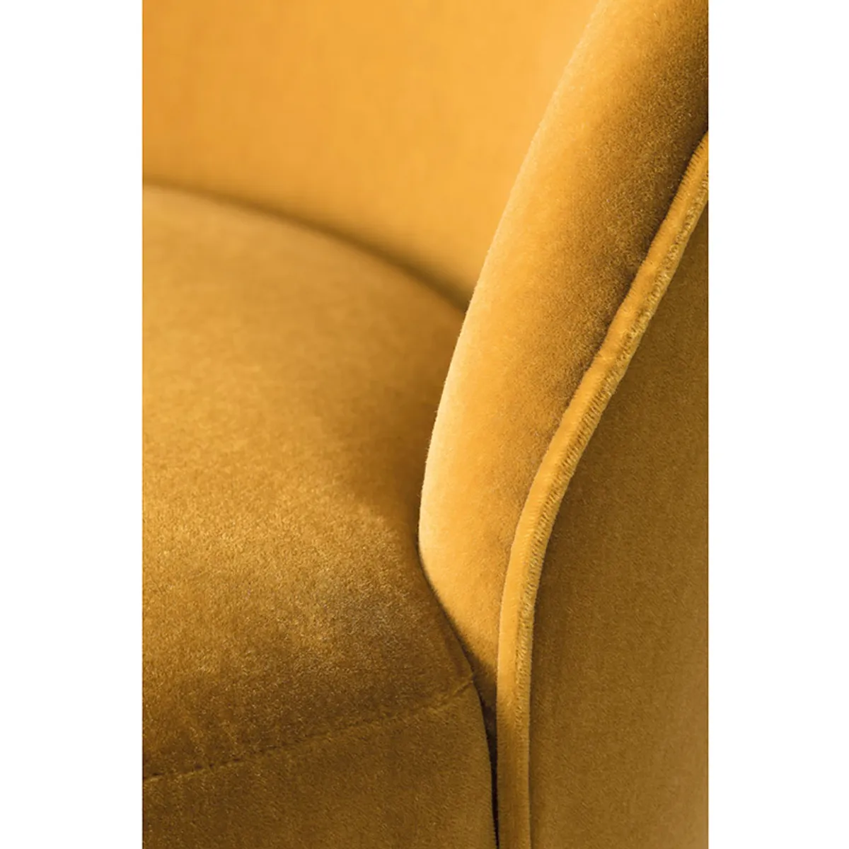 Shirley Lounge Chair Yellow Upholstery And Wooden Legs Insideoutcontracts 6