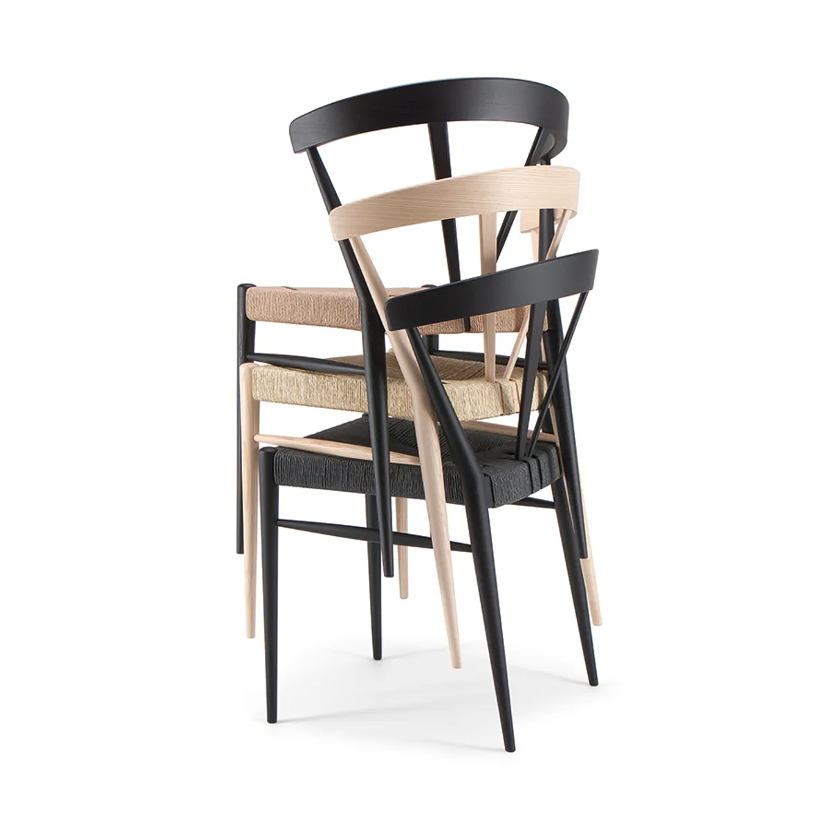 Siri Stacked Straw Upholstered Chair