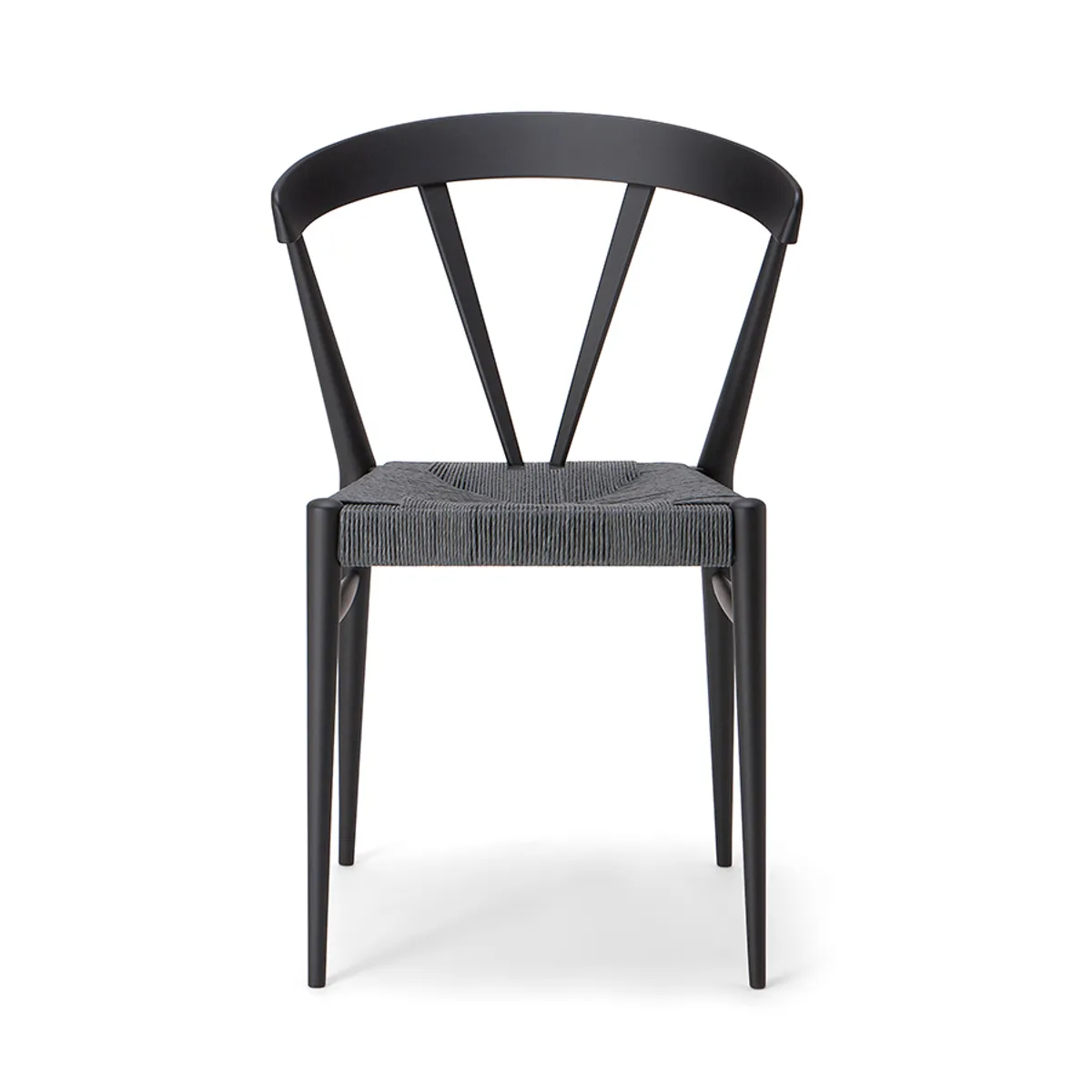 Siri Straw Chair Nero Wooden Frame 15