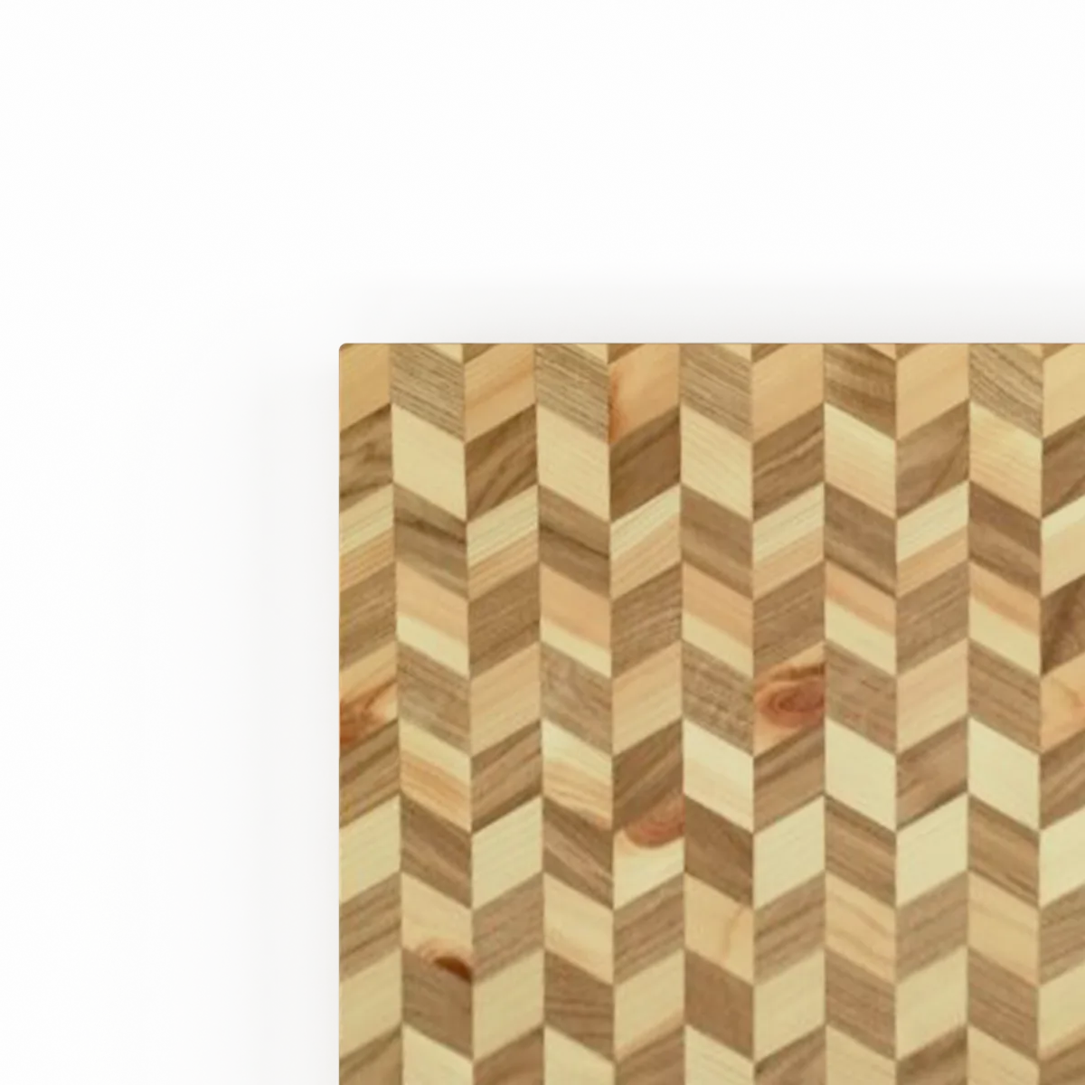 Solid Wood Table Top 3D Effect