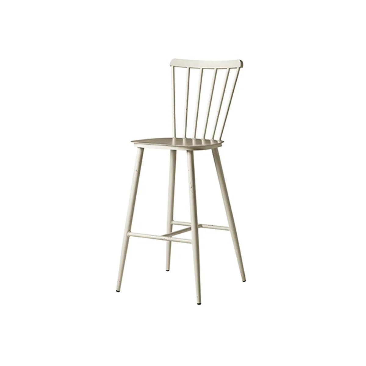 Spool Bar Stool White Inside Out Contracts