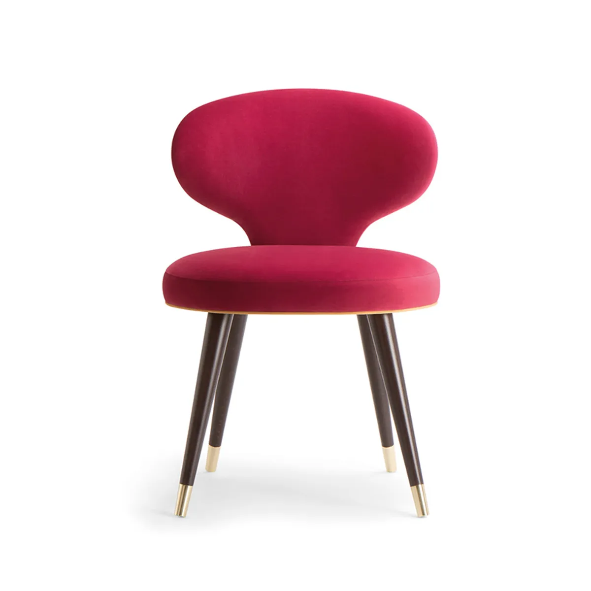 Sylvia Side Chair Pink Studded Upholstery And Wooden Legs Hotel Furniture By Insideoutcontracts78